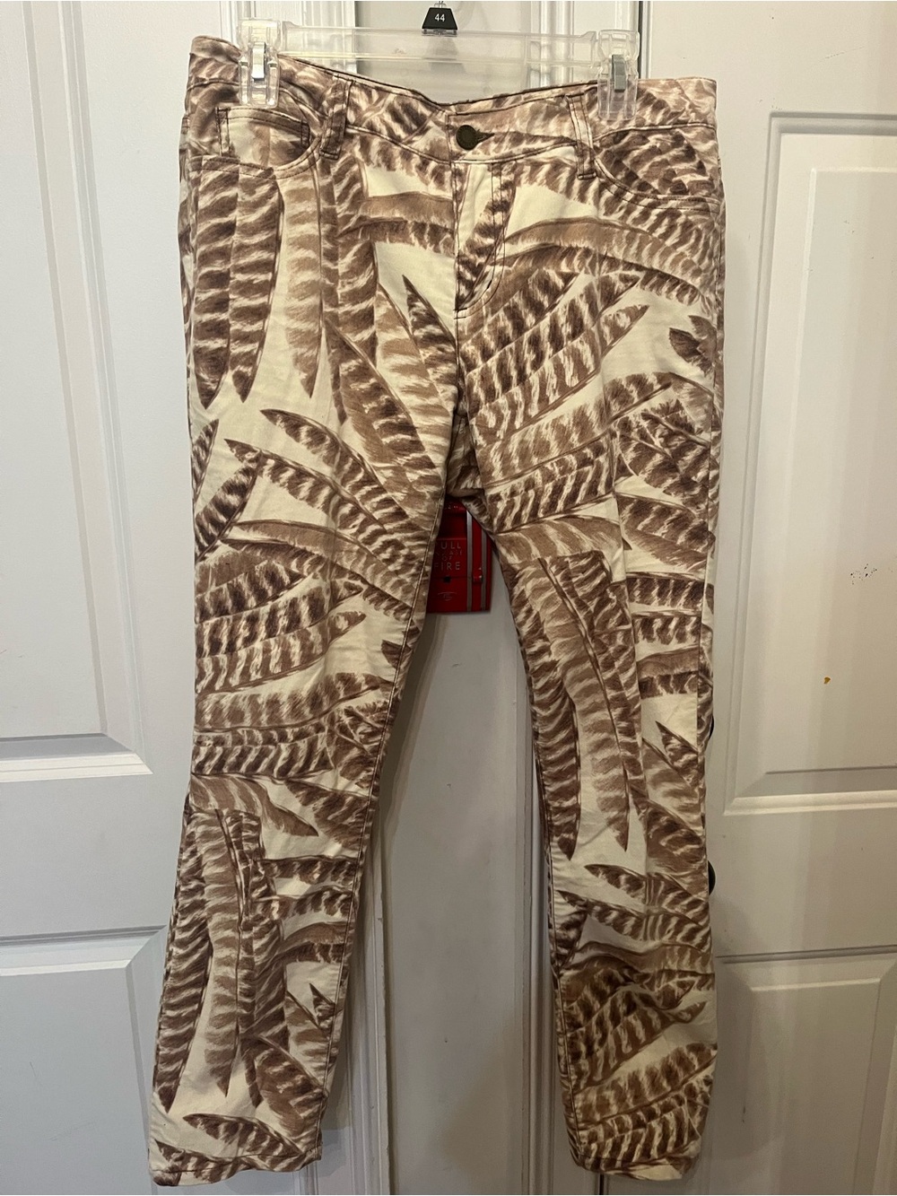 Ralph Lauren Beige & Brown Tropical Print Chinos